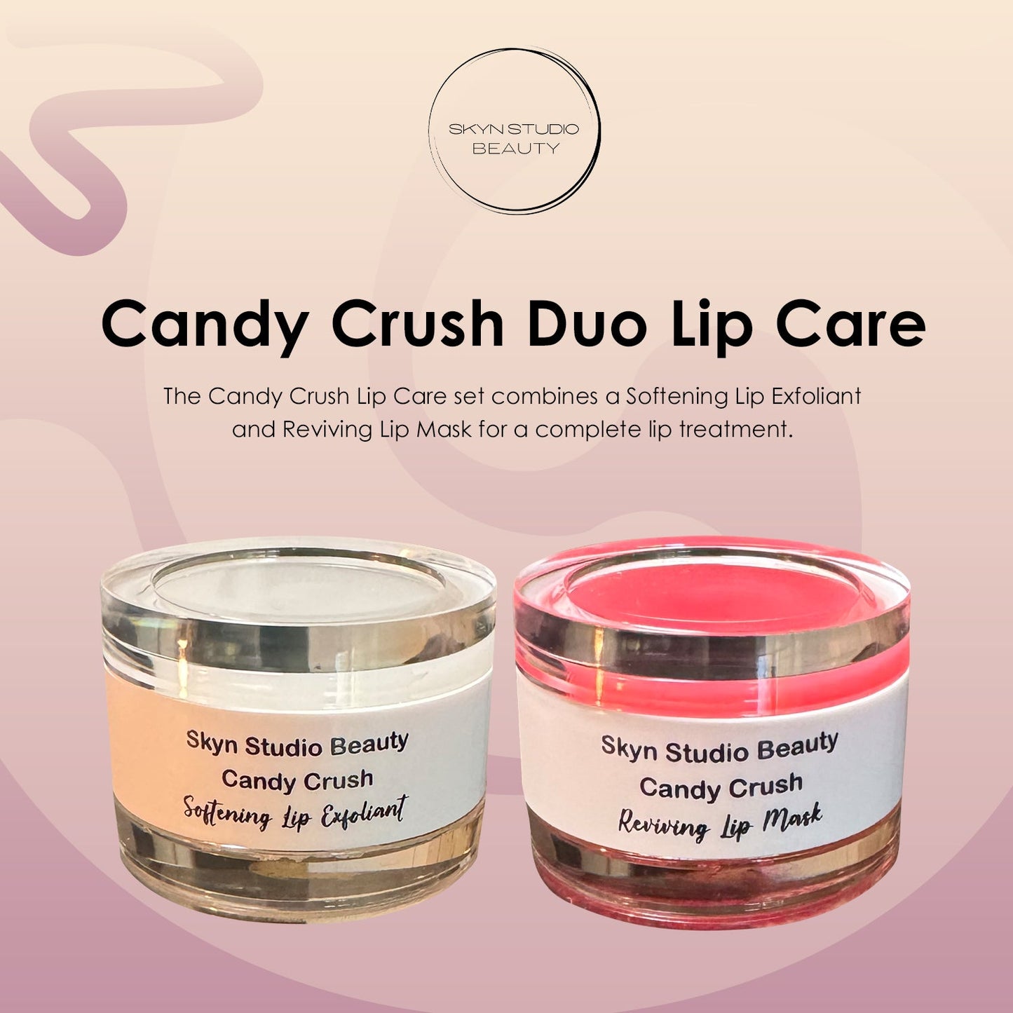 Candy Crush Duo Lip Care - Lip Exfoliant & Reviving Lip Mask - Skyn Studio 